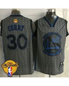 Warriors #30 Stephen Curry Grey Static Fashion The Finals Patch Stitched NBA Jersey