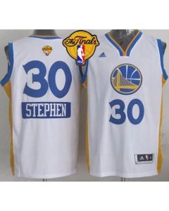 Warriors #30 Stephen Curry White 2014-15 Christmas Day The Finals Patch Stitched NBA Jersey