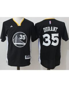 Warriors #35 Kevin Durant Black Slate Stitched NBA Jersey