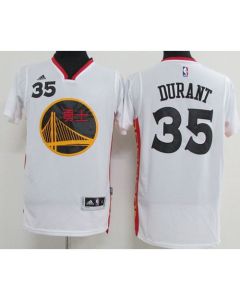 Warriors #35 Kevin Durant White 2017 Chinese New Year Stitched NBA Jersey