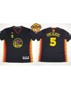 Warriors #5 Marreese Speights Black Slate Chinese New Year The Finals Patch Stitched NBA Jersey