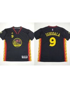 Warriors #9 Andre Iguodala Black Slate Chinese New Year Stitched NBA Jersey