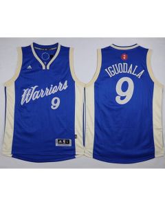 Warriors #9 Andre Iguodala Blue 2015-2016 Christmas Day Stitched NBA Jersey