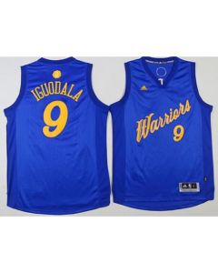 Warriors #9 Andre Iguodala Blue 2016-2017 Christmas Day Stitched NBA Jersey