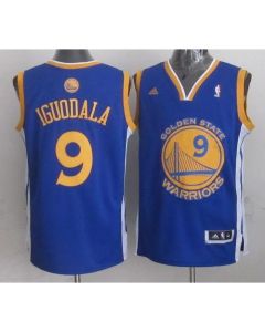 Warriors #9 Andre Iguodala Blue Revolution 30 Stitched NBA Jersey