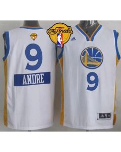 Warriors #9 Andre Iguodala White 2014-15 Christmas Day The Finals Patch Stitched NBA Jersey