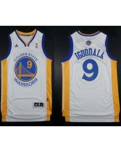 Warriors #9 Andre Iguodala White Revolution 30 Stitched NBA Jersey