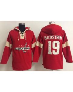 Washington Capitals #19 Nicklas Backstrom Red Pullover NHL Hoodie