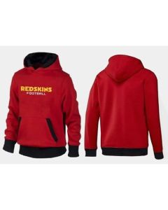 Washington Redskins English Version Pullover Hoodie Red & Black