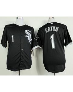 White Sox #1 Adam Eaton Black Cool Base Stitched MLB Jersey
