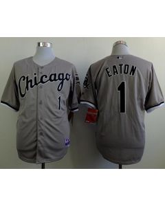 White Sox #1 Adam Eaton Grey Cool Base Stitched MLB Jersey