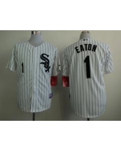 White Sox #1 Adam Eaton White Cool Base Stitched MLB Jersey