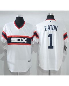 White Sox #1 Adam Eaton White New Cool Base Alternate Home Stitched MLB Jersey