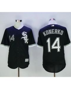White Sox #14 Paul Konerko Black Flexbase Authentic Collection Stitched MLB Jersey