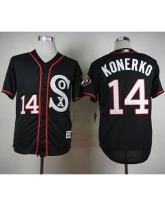 White Sox #14 Paul Konerko Black New Cool Base Stitched MLB Jersey