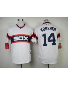 White Sox #14 Paul Konerko White Alternate Home Cool Base Stitched MLB Jersey