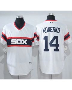 White Sox #14 Paul Konerko White New Cool Base Alternate Home Stitched MLB Jersey