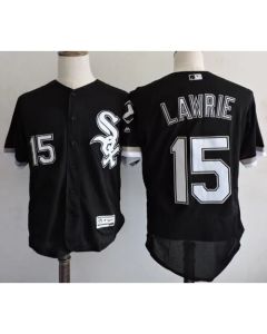 White Sox #15 Brett Lawrie Black Flexbase Authentic Collection Stitched MLB Jersey