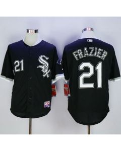 White Sox #21 Todd Frazier Black Cool Base Stitched MLB Jersey