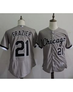 White Sox #21 Todd Frazier Grey Flexbase Authentic Collection Stitched MLB Jersey