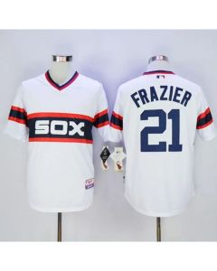 White Sox #21 Todd Frazier White Alternate Home Cool Base Stitched MLB Jersey