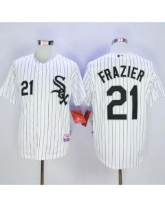 White Sox #21 Todd Frazier White Cool Base Stitched MLB Jersey