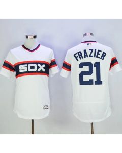 White Sox #21 Todd Frazier White Flexbase Authentic Collection Alternate Home Stitched MLB Jersey