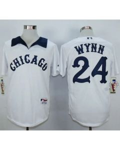 White Sox #24 Early Wynn White 1976 Turn Back The Clock Stitched MLB Jersey