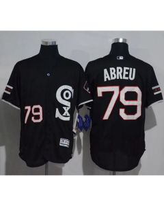 White Sox #79 Jose Abreu Black New Flexbase Authentic Collection Stitched MLB Jersey