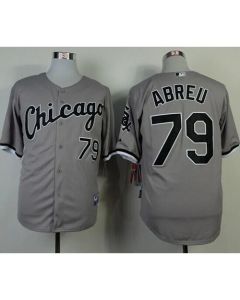 White Sox #79 Jose Abreu Grey Cool Base Stitched MLB Jerseys
