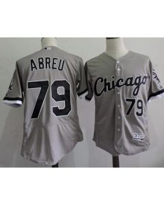 White Sox #79 Jose Abreu Grey Flexbase Authentic Collection Stitched MLB Jersey