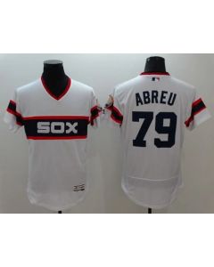 White Sox #79 Jose Abreu White Flexbase Authentic Collection Stitched MLB Jersey