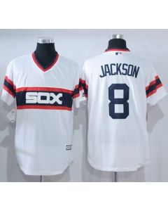 White Sox #8 Bo Jackson White New Cool Base Alternate Home Stitched MLB Jersey