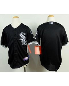 White Sox Blank Black Cool Base Stitched Youth MLB Jersey