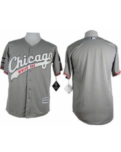 White Sox Blank Grey New Cool Base Stitched MLB Jersey