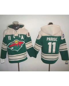 Wild #11 Zach Parise Green 2016 Stadium Series NHL Hoodie