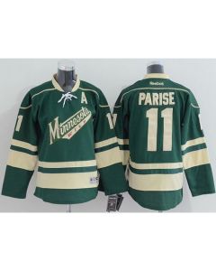 Wild #11 Zach Parise Green Stitched Youth NHL Jersey