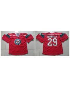 Wild #29 Jason Pominville Red Stitched NHL Jersey