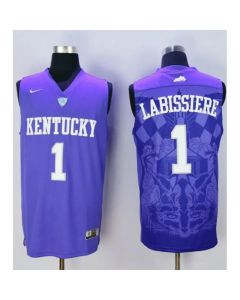 Wildcats #1 Skal Labissiere Blue Basketball Stitched NCAA Jersey