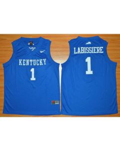 Wildcats #1 Skal Labissiere Royal Blue Basketball Stitched NCAA Jersey