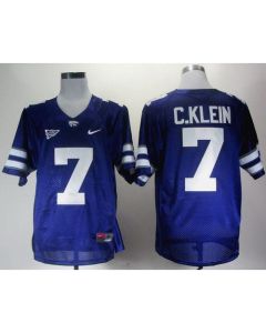 Wildcats #7 Collin Klein Purple Big 12 Patch Stitched NCAA Jersey