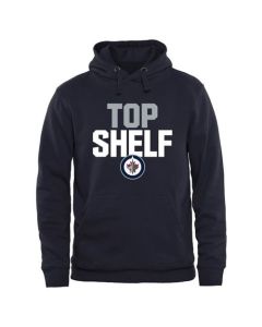 Winnipeg Jets Top Shelf Pullover Hoodie Navy