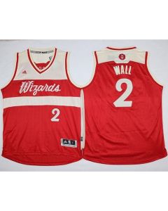 Wizards #2 John Wall Red 2015-2016 Christmas Day Stitched NBA Jersey