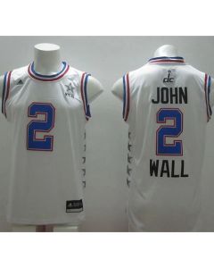 Wizards #2 John Wall White 2015 All Star Stitched NBA Jersey