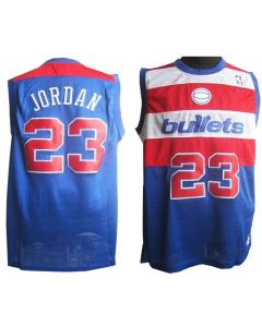 Wizards #23 Michael Jordan Blue Throwback Stitched NBA Jersey