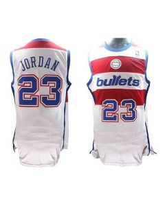 Wizards #23 Michael Jordan White Throwback Stitched NBA Jersey