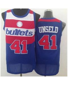 Wizards #41 Wes Unseld Blue Bullets Throwback Stitched NBA Jersey