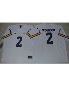 Wolverines #2 Charles Woodson White Elite Stitched NCAA Jersey