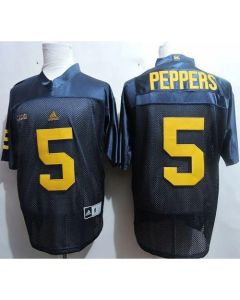 Wolverines #5 Jabrill Peppers Navy Blue Stitched NCAA Jersey (Blue Navy)