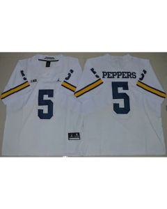 Wolverines #5 Jabrill Peppers White Elite Stitched NCAA Jersey